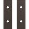 Ekena Millwork Premium Barn Door Hollow Core Plates (set of 2), Bronze Texture GB6001HCPBZ - alternate 1
